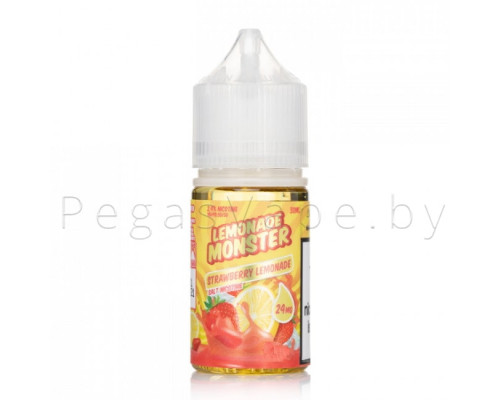 Премиум жидкость для вейпа Lemonade Monster SALT 30мл - Strawberry lemonade