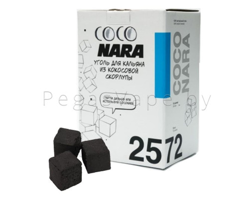 Кокосовый уголь для кальяна Coconara (72 кубика)