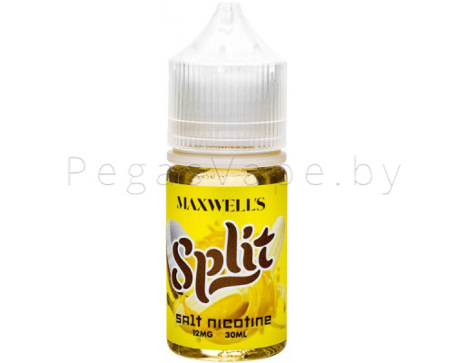 Жидкость Maxwells SALT 30 мл SPLIT 12 мг/мл Теплый бананово-кокосовый мусс